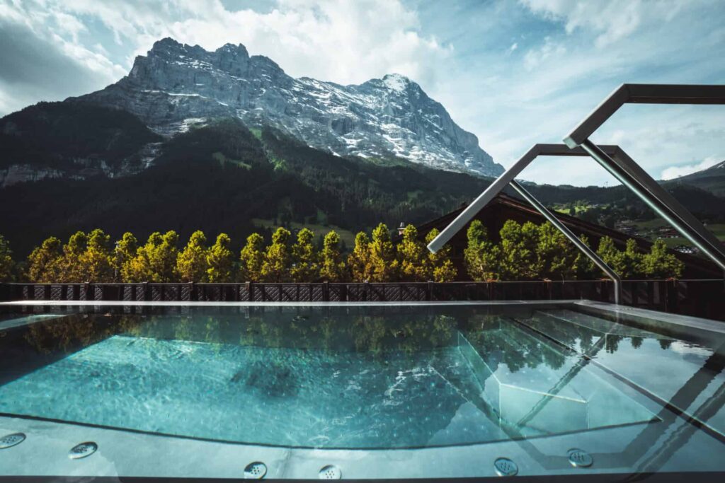 Boutique Hotel Glacier Aussenwhirlpool